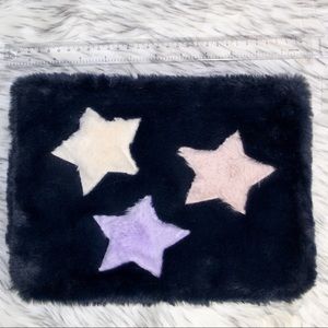 Fuzzy large size cosmetic bag